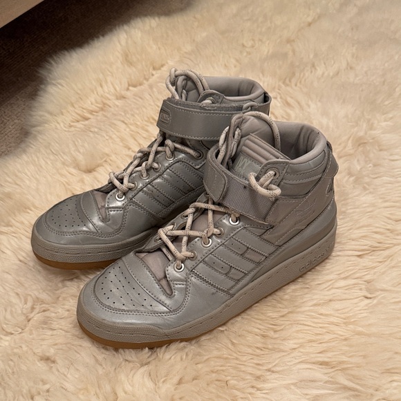 adidas Ivy Park silver Gray High-Top Sneakers - Picture 1 of 2